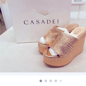 Casadei Leather sandals platforms